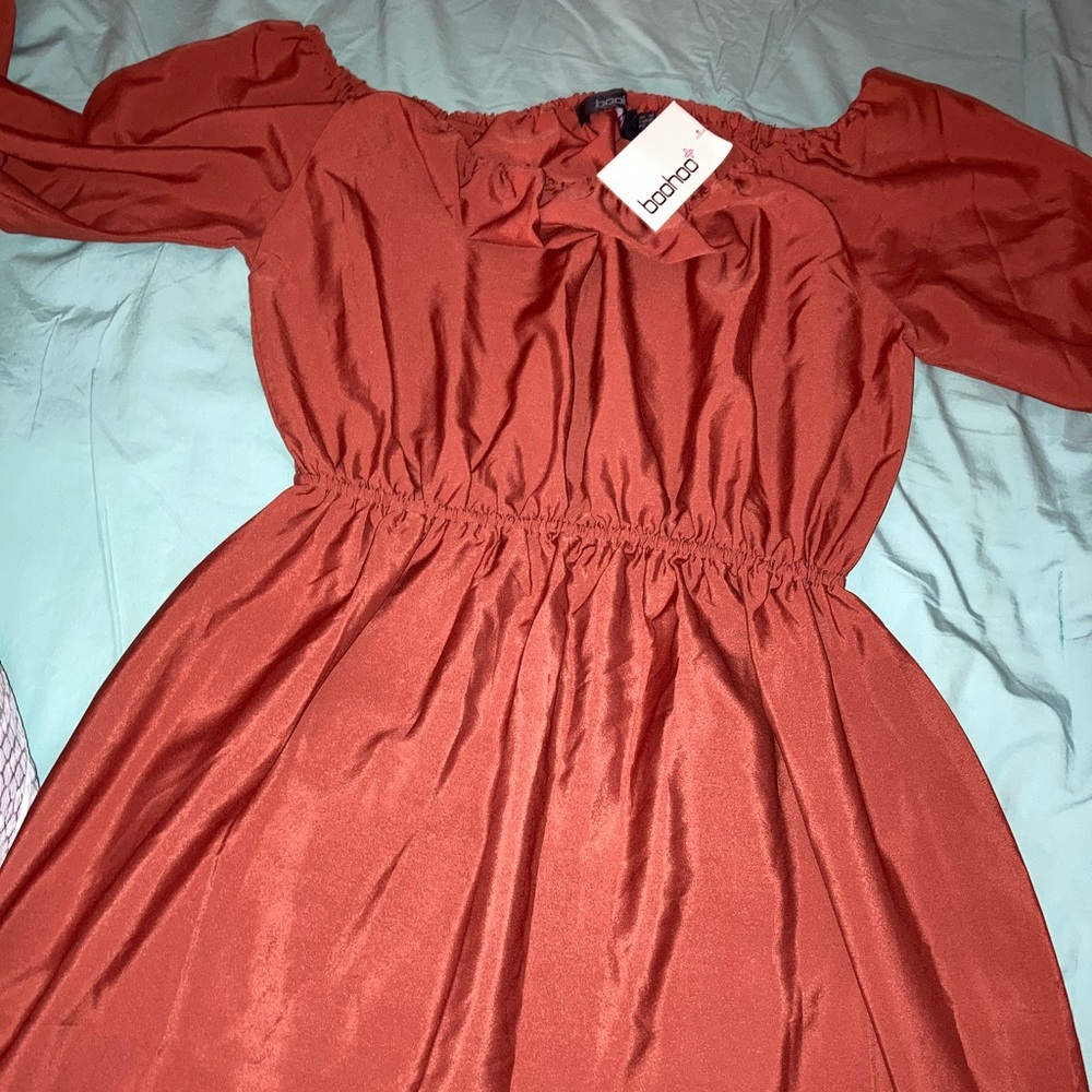 Off the shoulder short dress